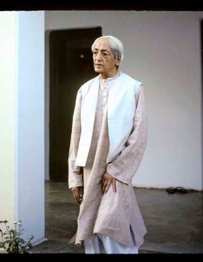 Krishnamurti wearing traditional Indian clothes