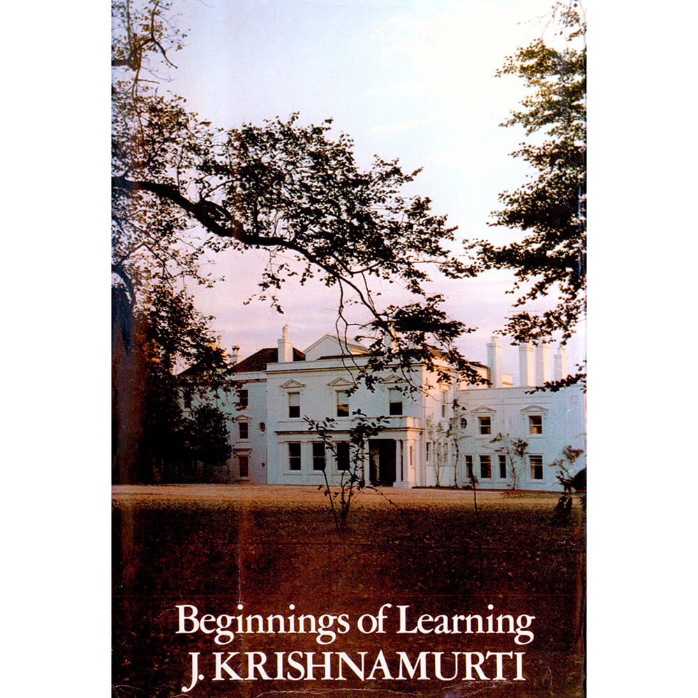 Cover of Krishnamurti's book Beginnings of Learning