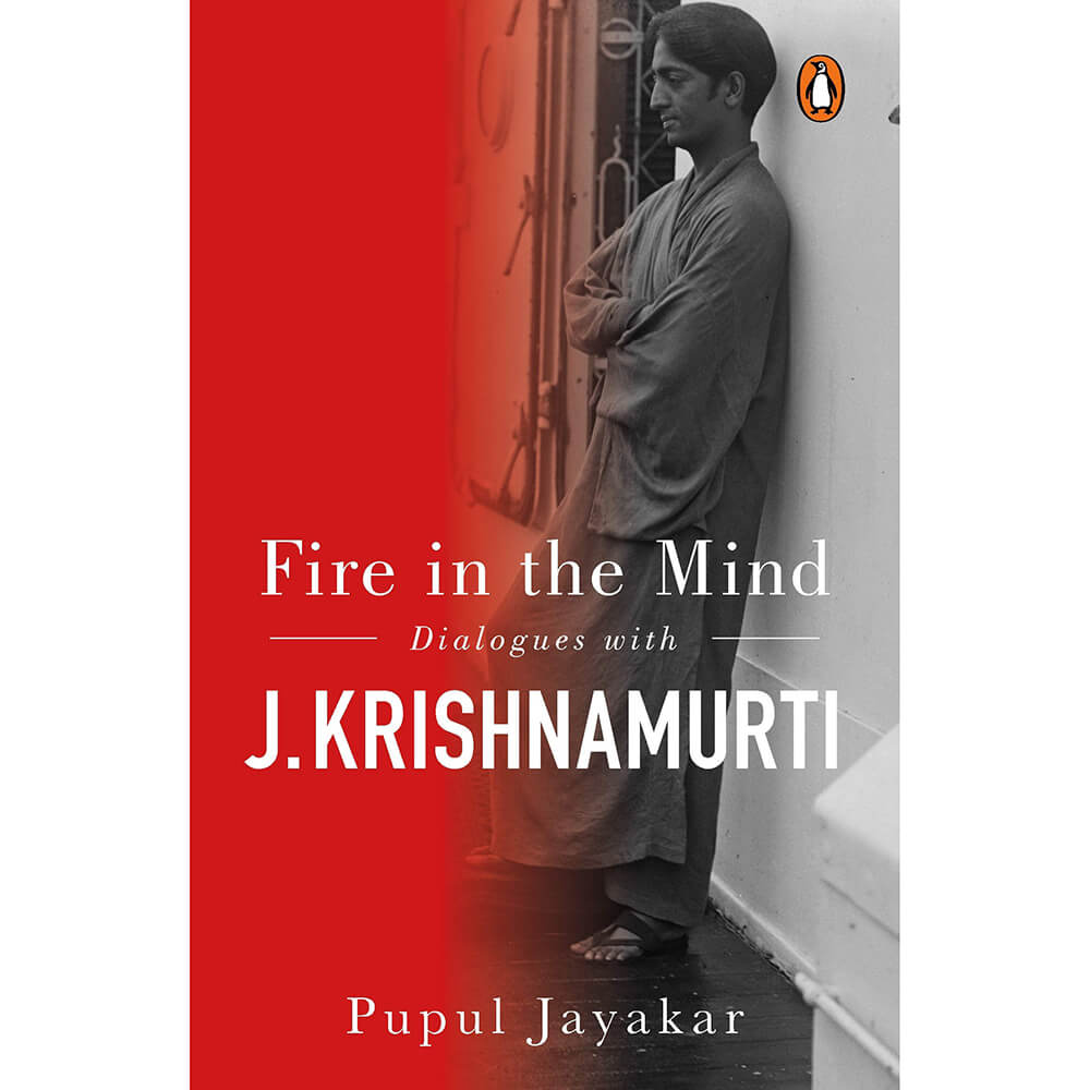 Cover of Krishnamurti's book Fire in the Mind