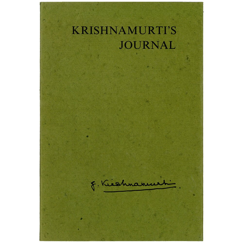 Cover of Krishnamurti's book Krishnamurti's Journal