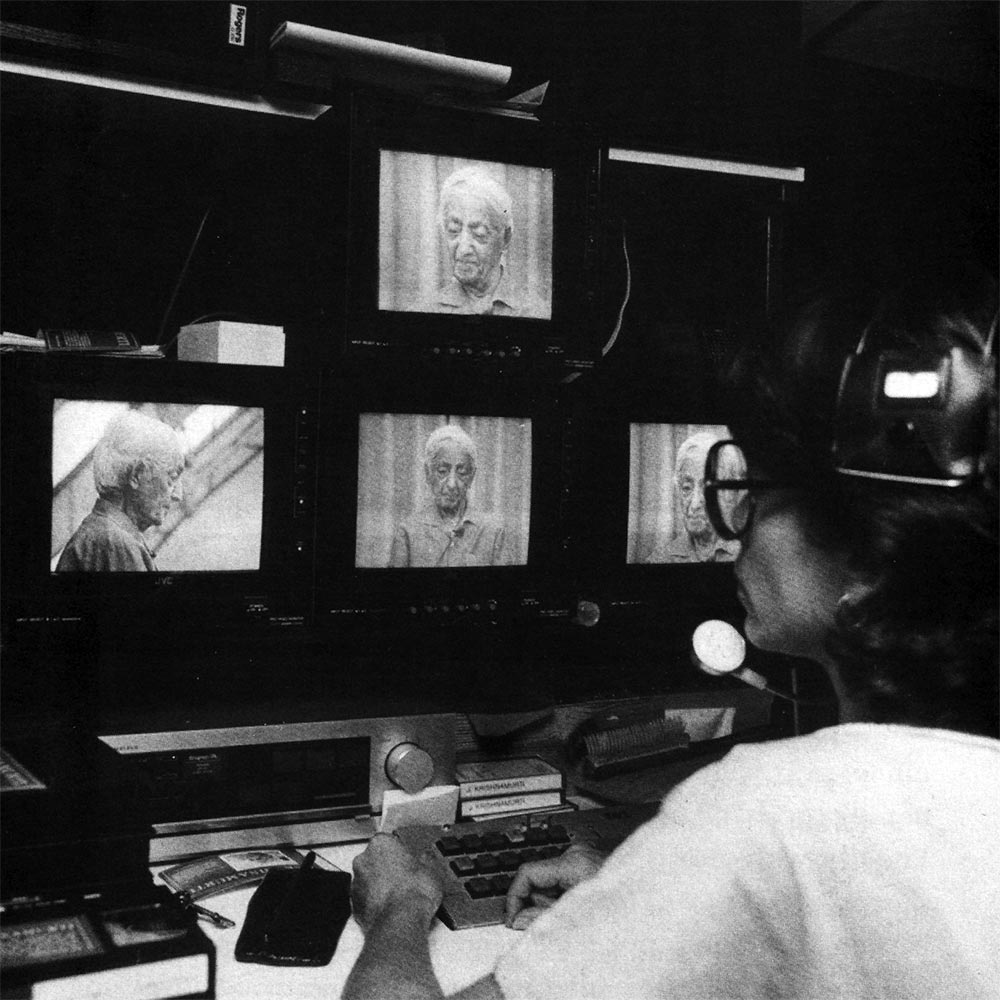 Kathy Forbes Live-mixing One of Krishnamurti’s Talks, 1980s