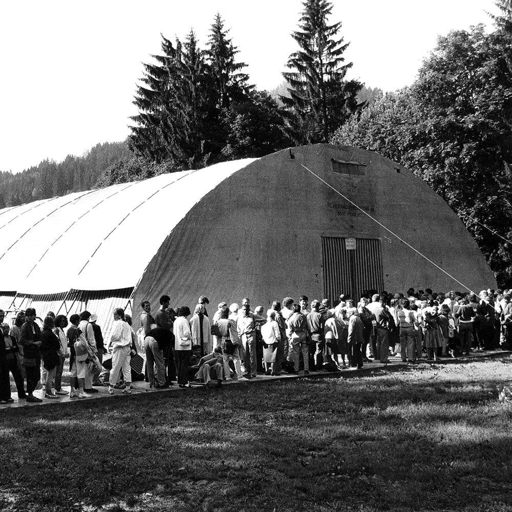 The Tent Where Krishnamurti Spoke in Saanen, 1980s