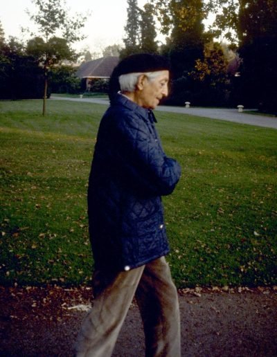 Krishnamurti walking at Brockwood Park