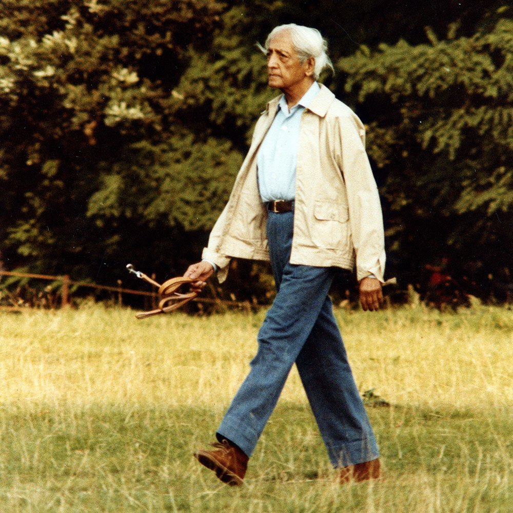 Krishnamurti walking at Brockwood Park