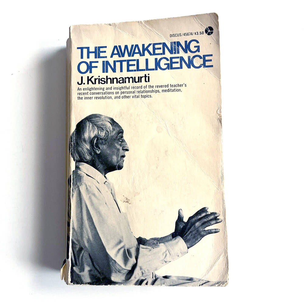 Cover of Krishnamurti's book The Awakening of Intelligence