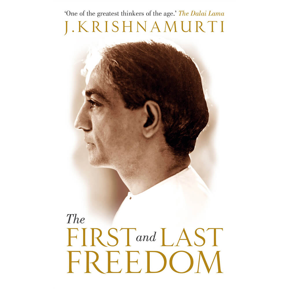 Cover of Krishnamurti's book The First and Last Freedom