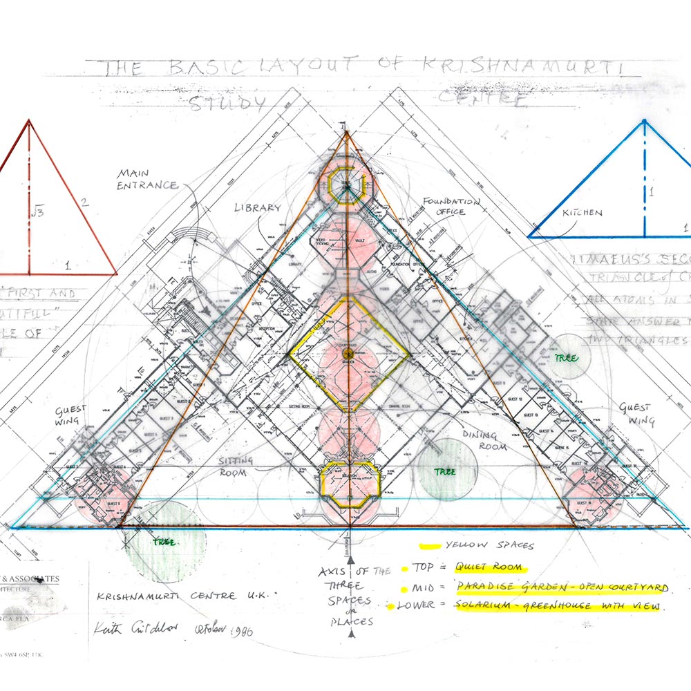 Preliminary Plans of The Krishnamurti Centre