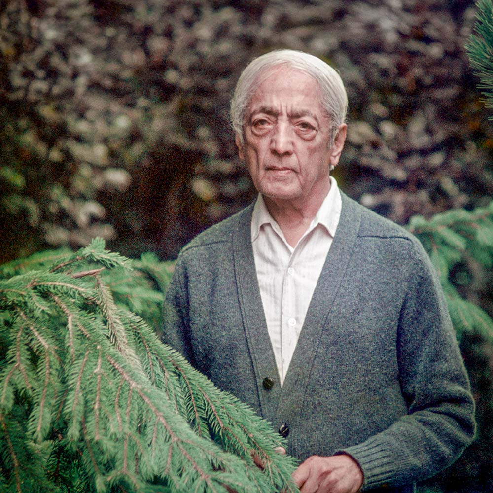 krishnamurti Krishnamurti smiling at the camera