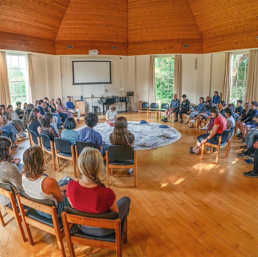 Students at Brockwood Park School