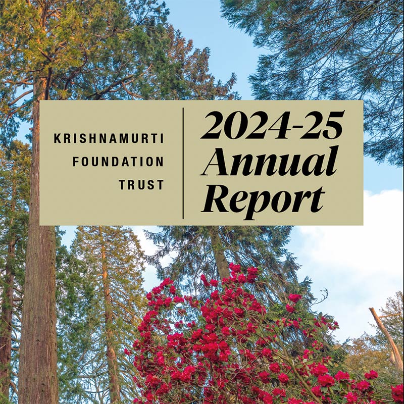 Krishnamurti Foundation Trust Annual Report 2020-21