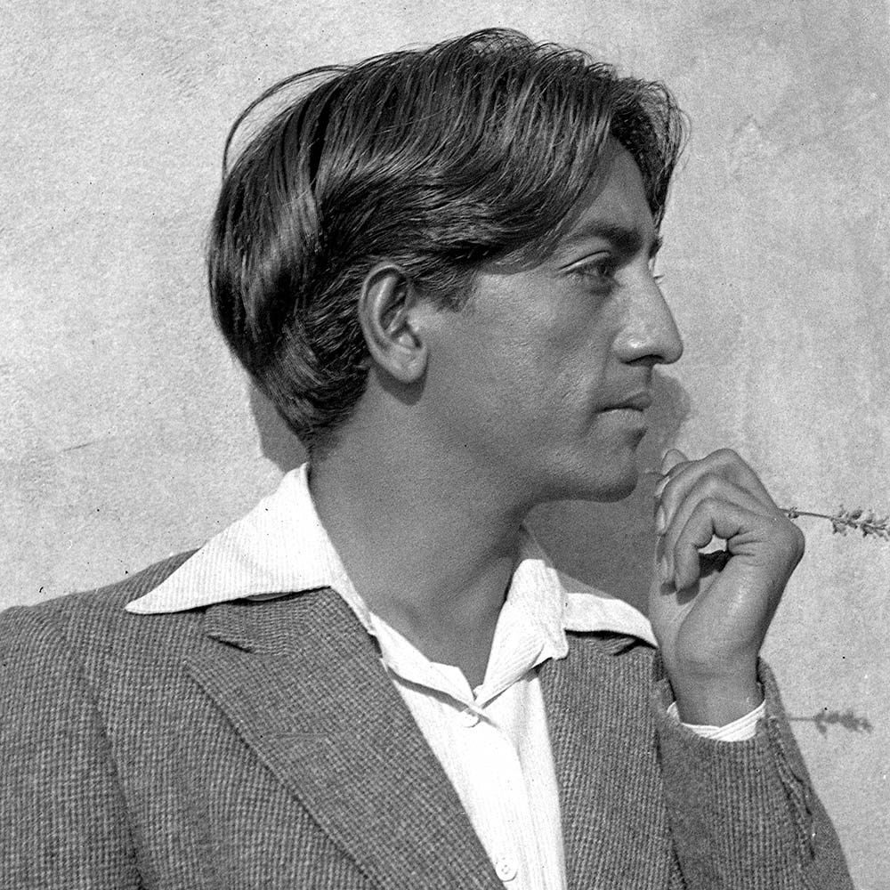 perception Krishnamurti smiling at the camera