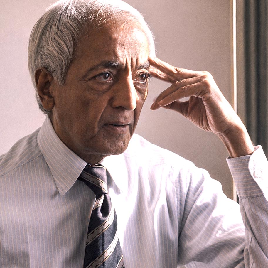 Portrait of philosopher and teacher J. Krishnamurti