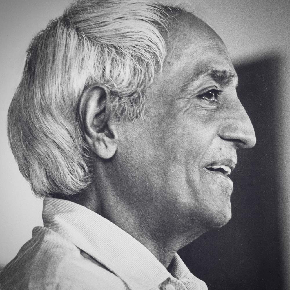 krishnamurti Krishnamurti smiling at the camera